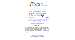 Desktop Screenshot of 4torah.com